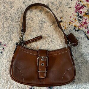 Vintage COACH Mini Hampton Brown Leather Purse